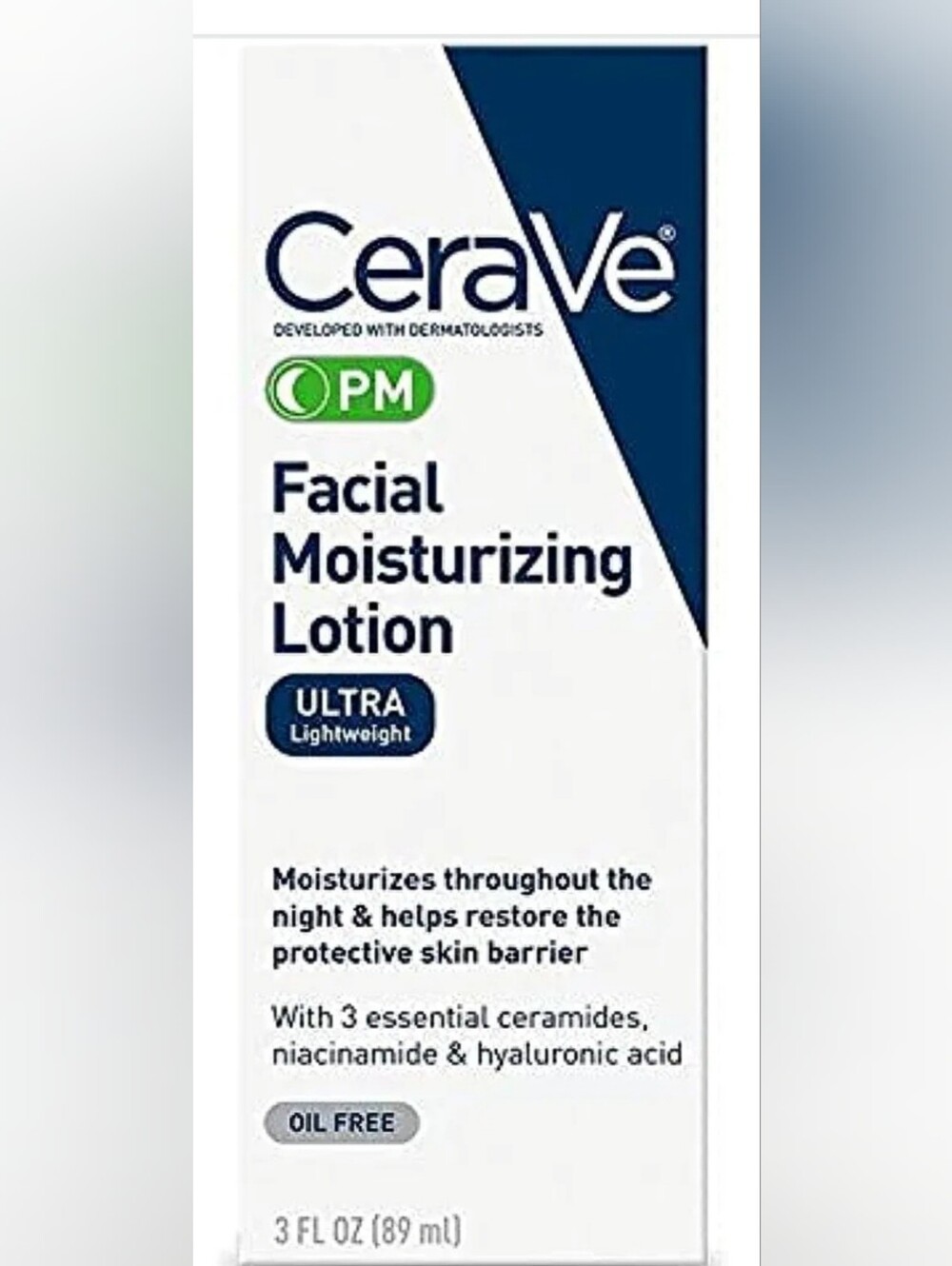 CeraVe PM Facial Moisturizing Lotion 3 Fluid Ounces
